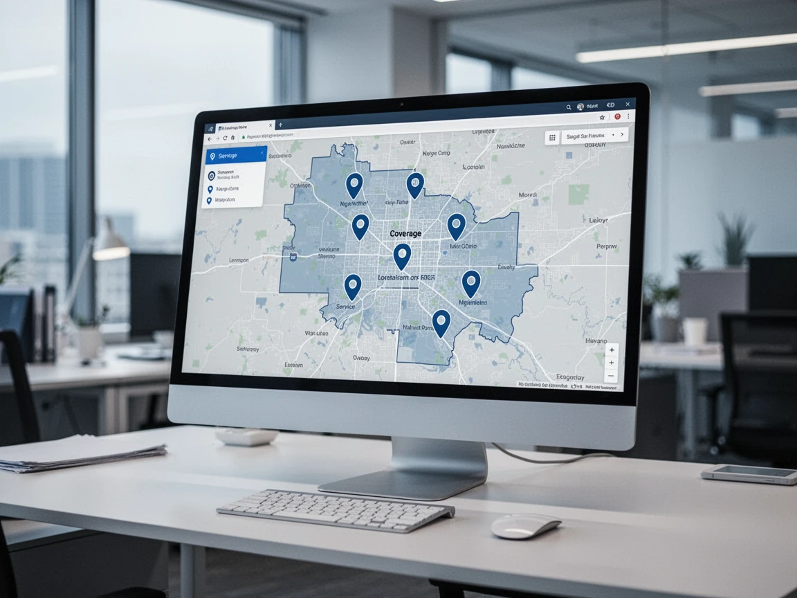 Plumbing Service Areas Map